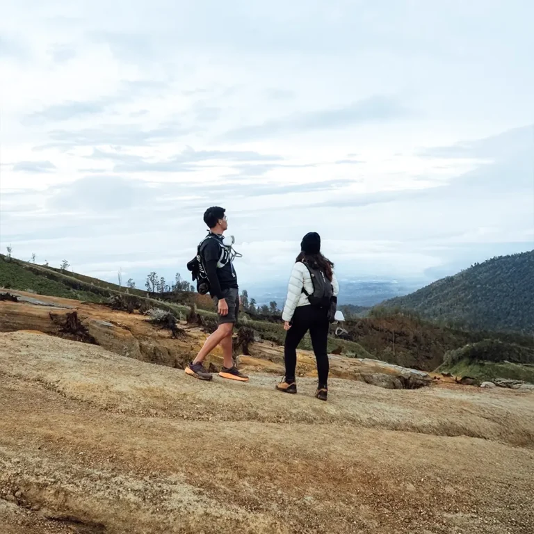 Hike to a volcanic crater