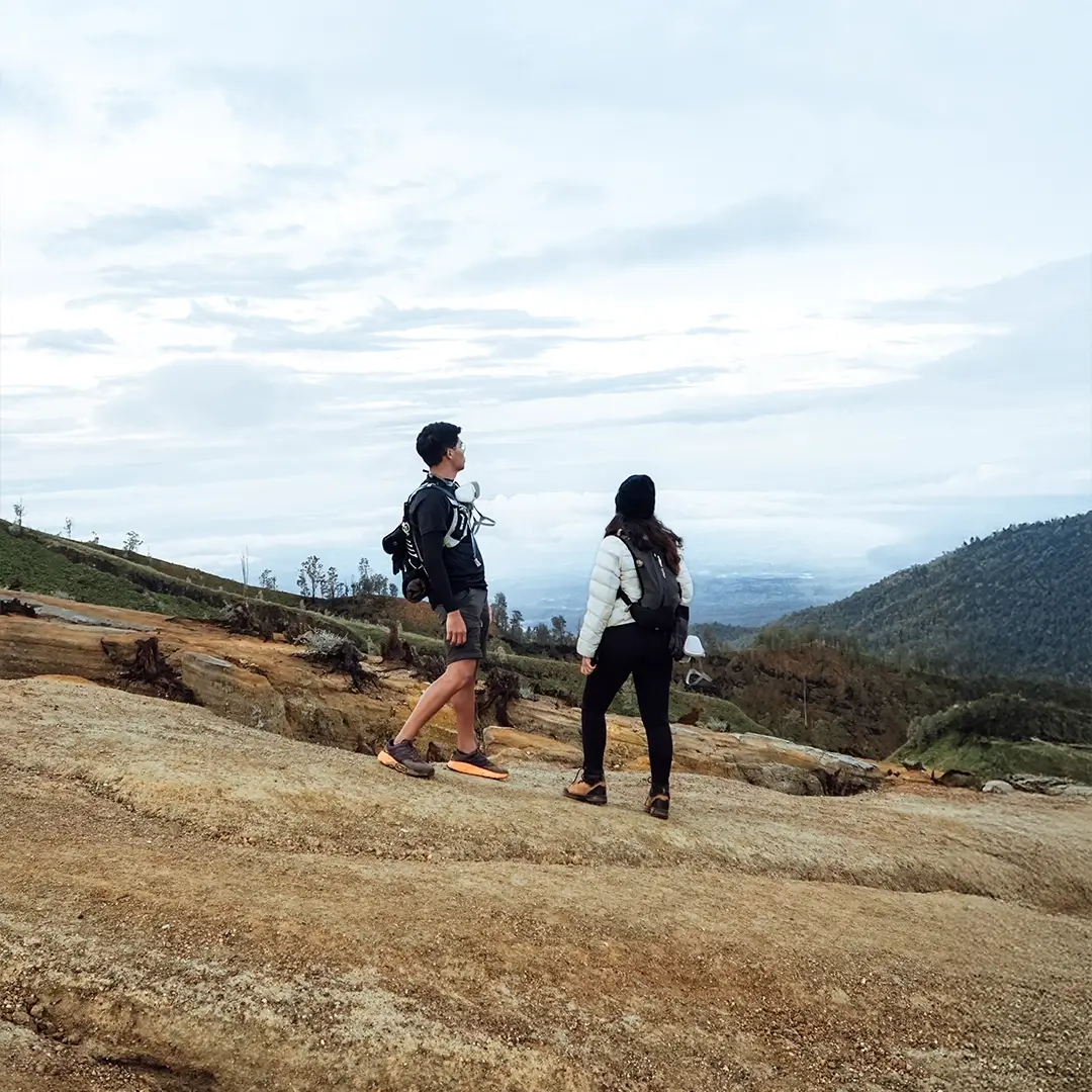 Hike to a volcanic crater