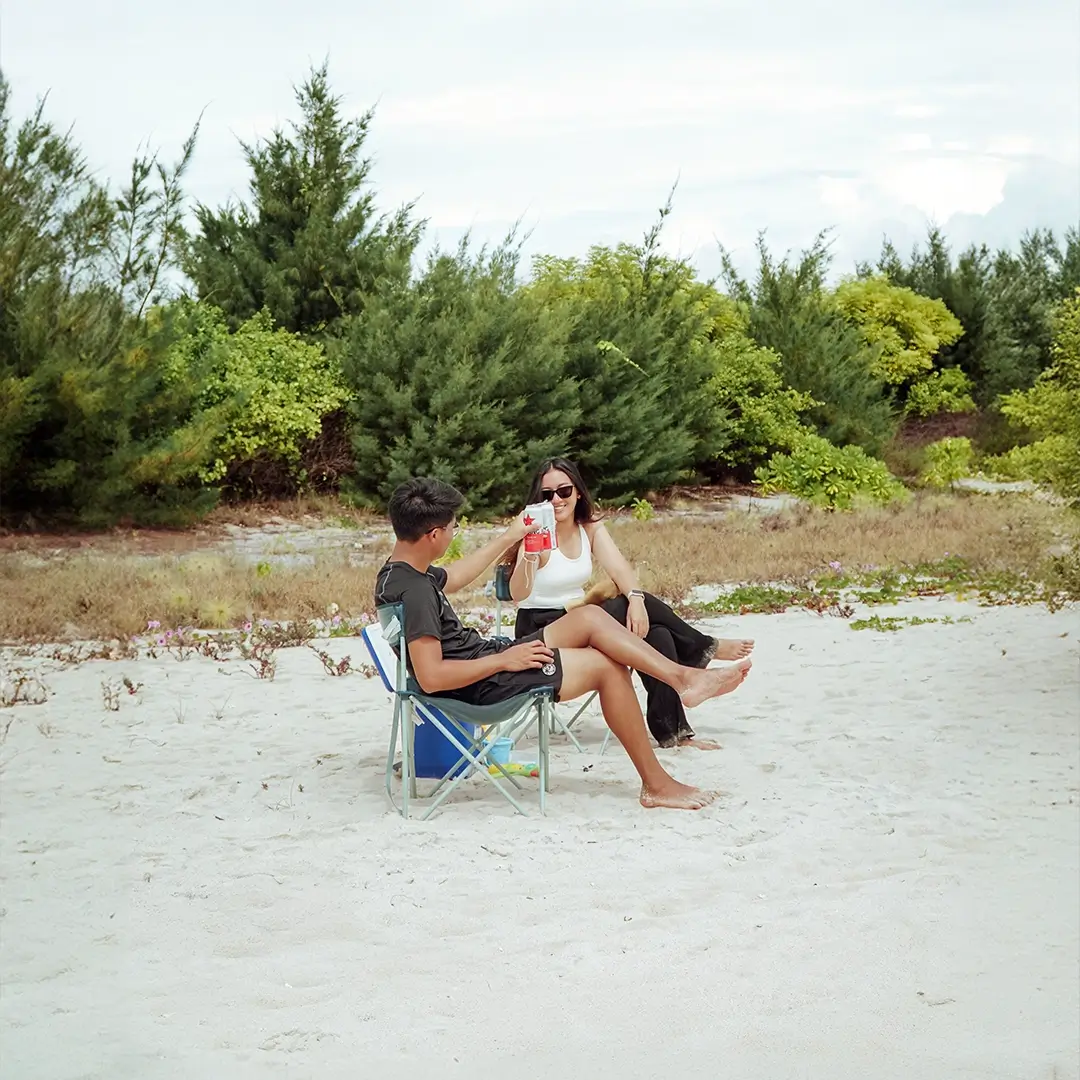 Enjoy white-sand beaches.